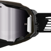 Armega Snowmobile Goggle Black Mirror Silver Flash Lens