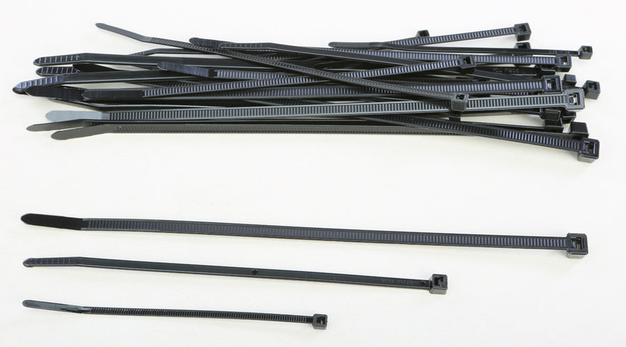 ASSORTED CABLE TIES BLACK 30/PK