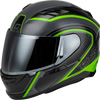 Ff 98 Aftershock Helmet Grey/Neon Green Xl