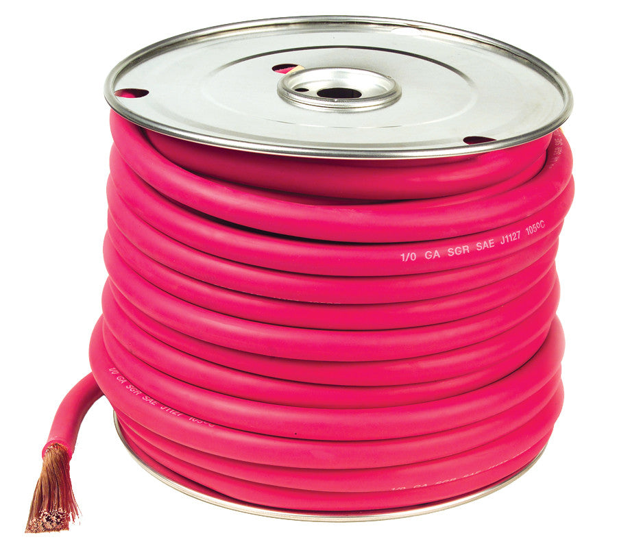 BATTERY CABLE 4 GA 25' RED