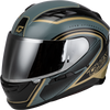 Ff 98 Aftershock Helmet Grey/Metallic Gold Xs