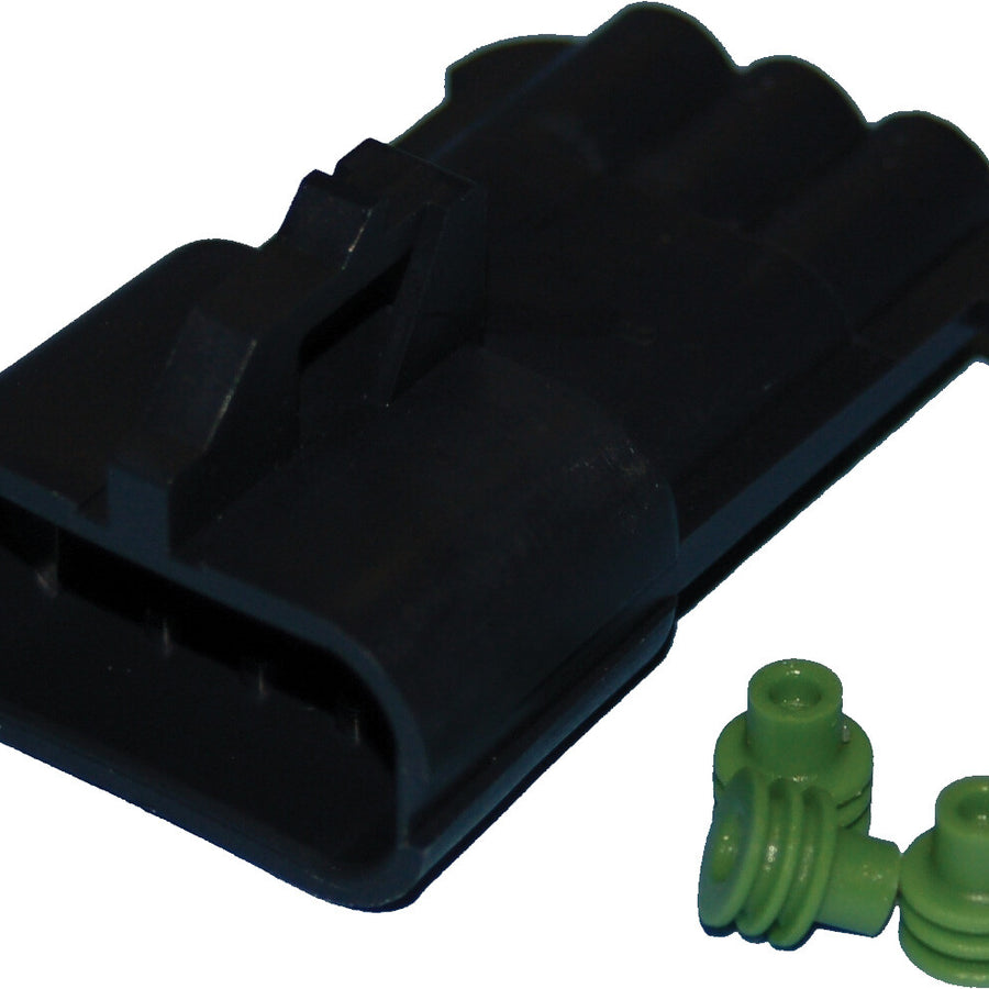 DELPHI-PACKARD WEATHERPACK 3-WIRE MALE CONNECTOR