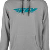 FLY CORPORATE PULLOVER HOODIE GREY/BLUE 2X