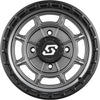 Rift Wheel 14x7 4/156 5+2 (+10mm) Carbon Grey