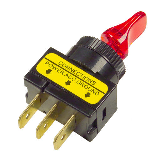 TOGGLE SWITCH RED 20 AMP