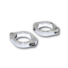 Cnc Fork Clamps 38 41mm Pair Chrome
