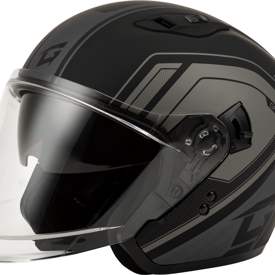 Of 87 Duke Helmet W/Led Light Matte Blk/Grey Lg